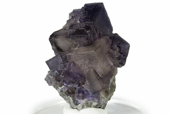 Purple Cubic Fluorite With Fluorescent Phantoms - Cave-In-Rock #322790